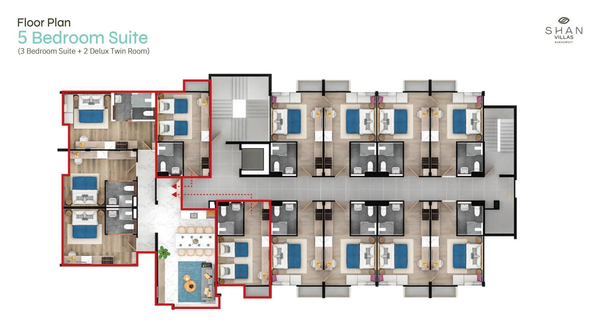 Shan Villas Sukhumvit Банкок Екстериор снимка